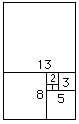 Fibonacci spiral squares