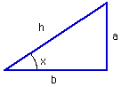 Triangle with sides a b and hyp is h